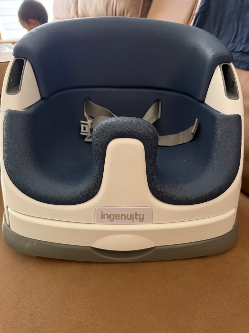 Ingenuity Navy and Cream Baby Booster Seat